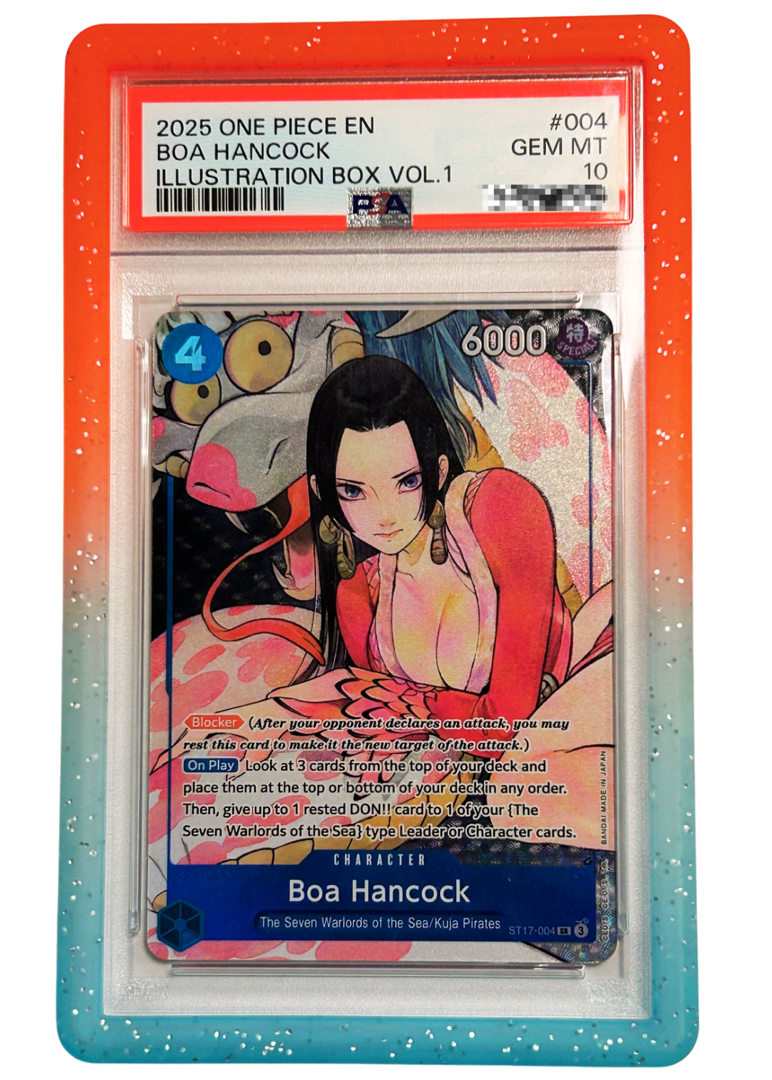 PSA 10 Boa Hancock (ST17-004) Illustration Box Vol.1 Promo