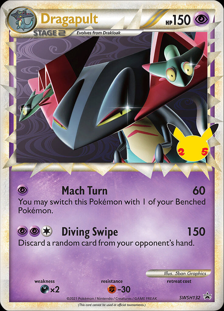 Dragapult (Prime) - SWSH132  - Holofoil Jumbo Cards - Promo