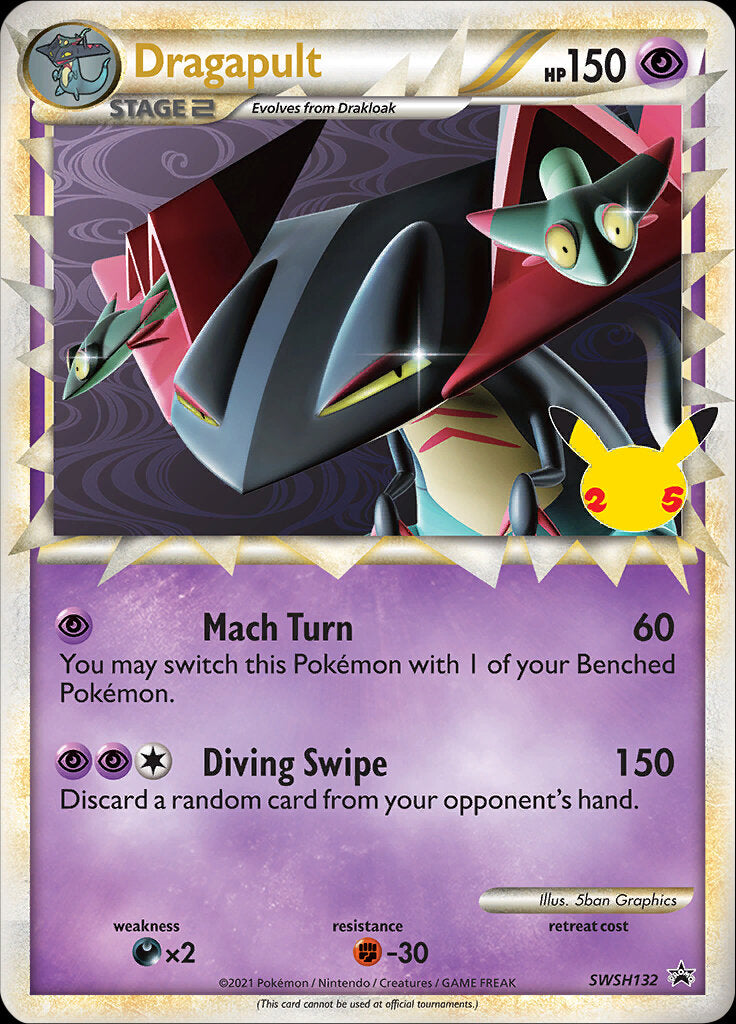 Dragapult (Prime) - SWSH132  - Holofoil Jumbo Cards - Promo