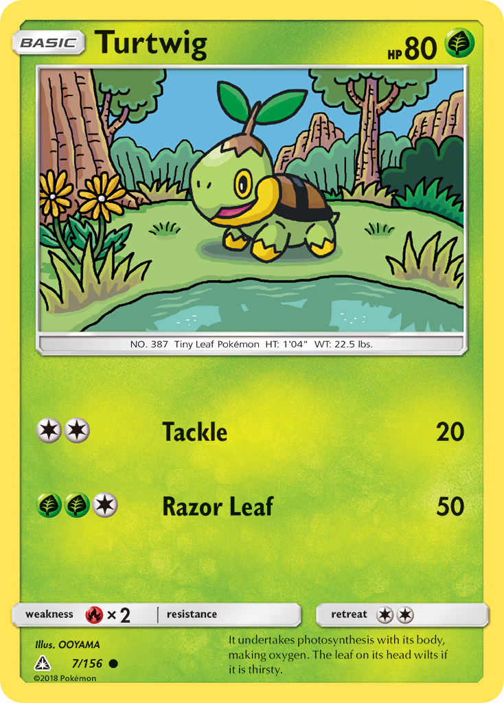 Turtwig (7) 007  SM  Ultra Prism - Common