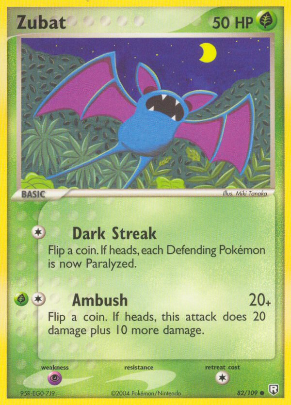 Zubat 082  Team Rocket Returns - Common