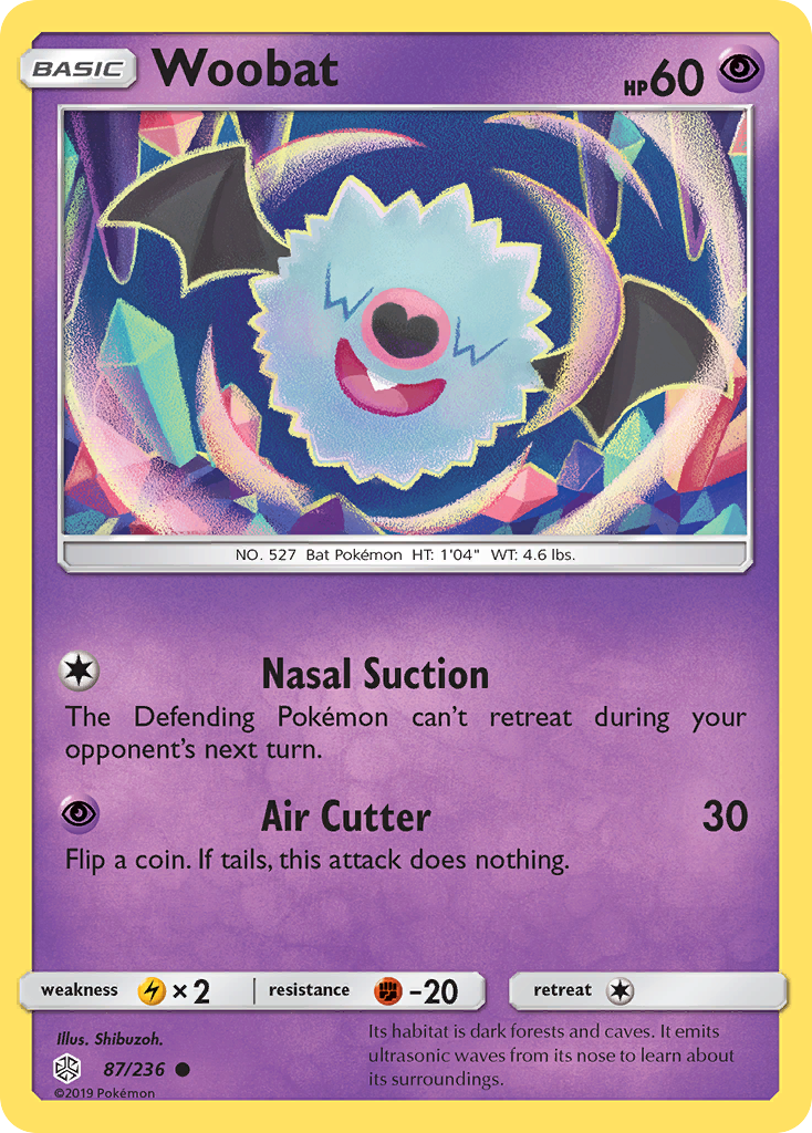 Woobat 087  SM  Cosmic Eclipse - Common
