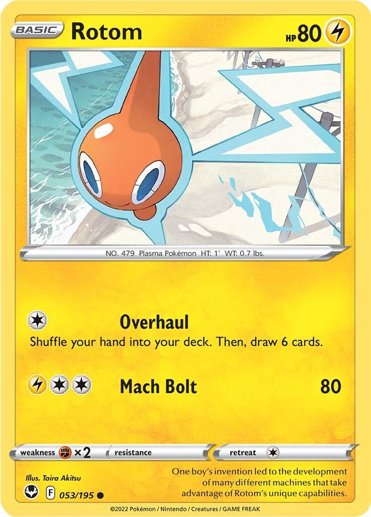 Rotom 053  SWSH12 Silver Tempest - Common