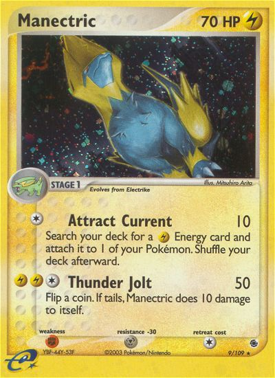 Manectric - 9/109/109  - Holofoil Ruby and Sapphire - Holo Rare