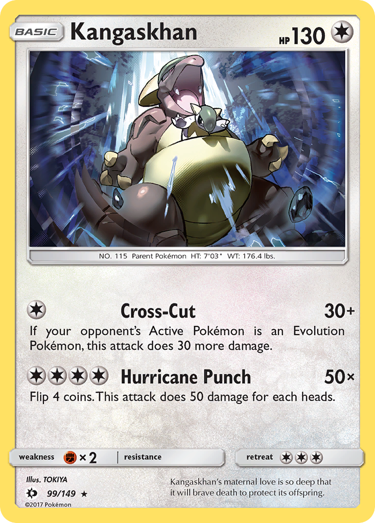 Kangaskhan 099  - Holofoil SM Base Set - Holo Rare
