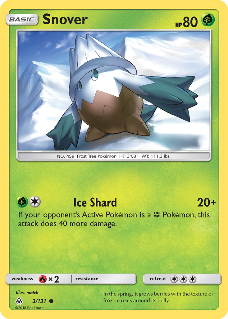 Snover  SM  Forbidden Light - Common