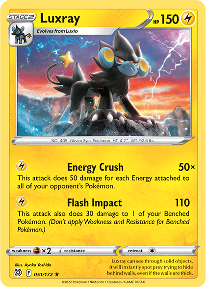 Luxray 051  SWSH09 Brilliant Stars - Rare