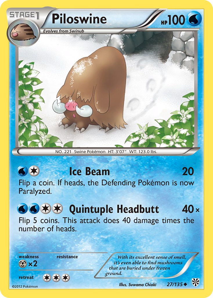 Piloswine  Plasma Storm - Uncommon