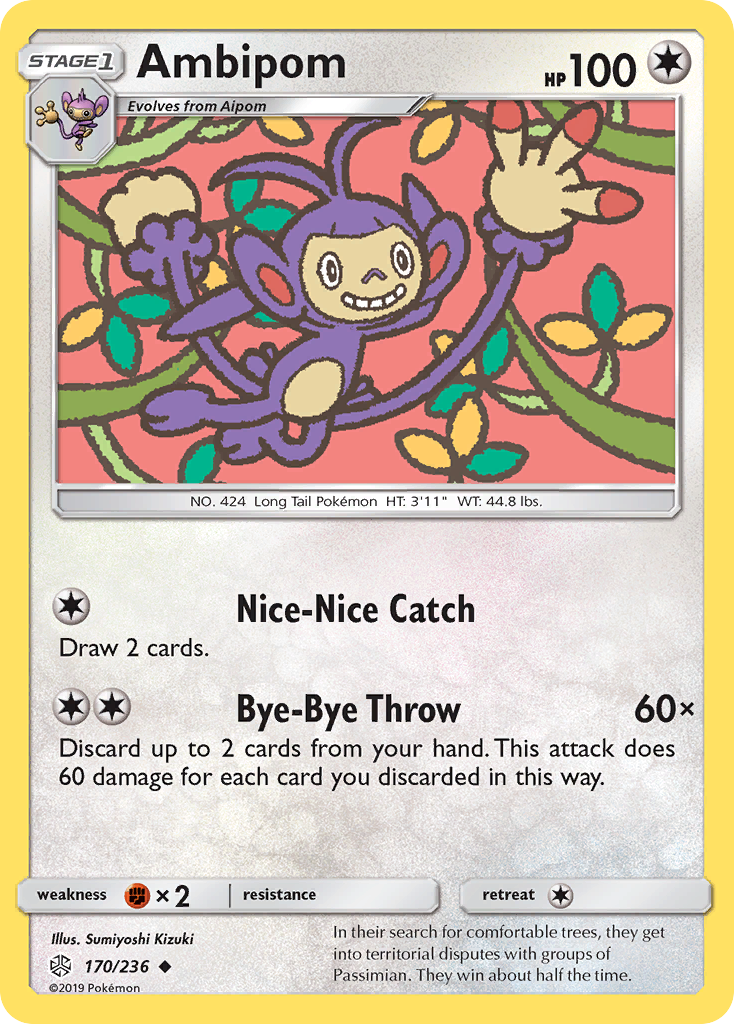 Ambipom  SM  Cosmic Eclipse - Uncommon