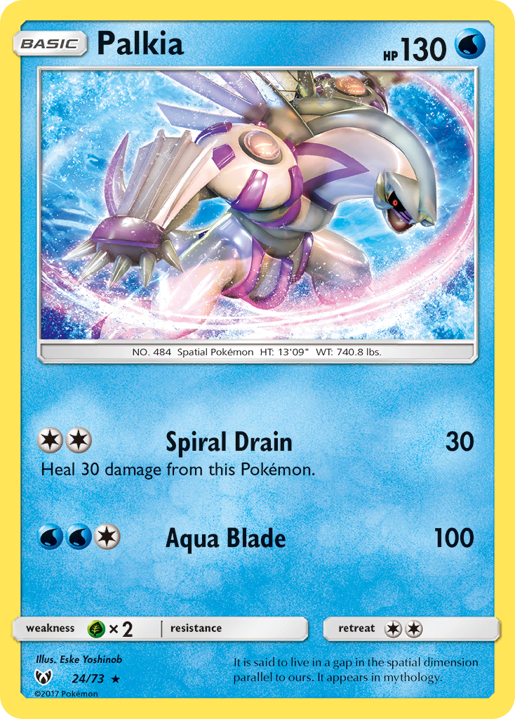 Palkia 024  - Holofoil Shining Legends - Holo Rare