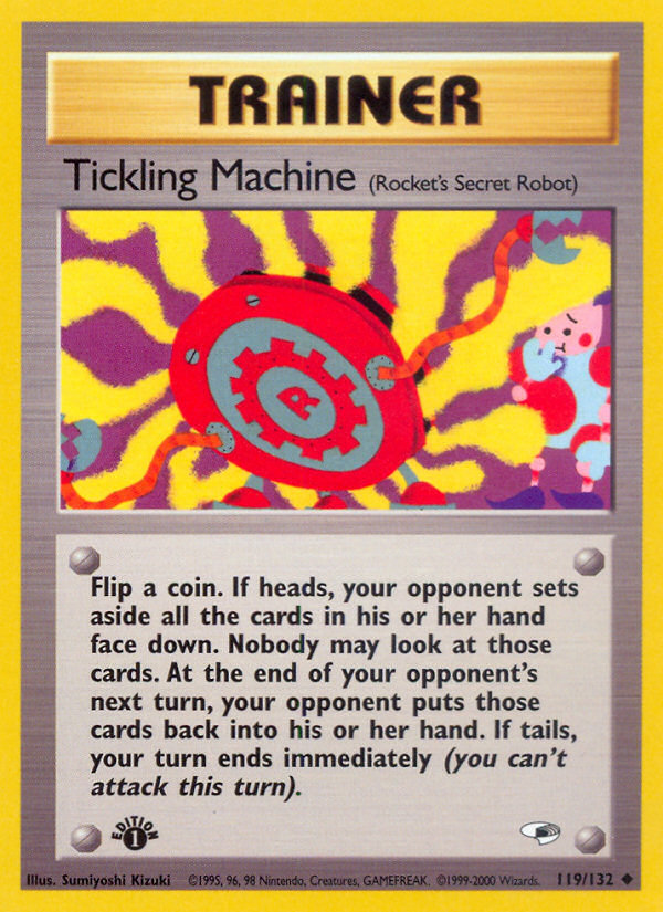 Tickling Machine 119  - 1st Edition Gym Heroes - Uncommon