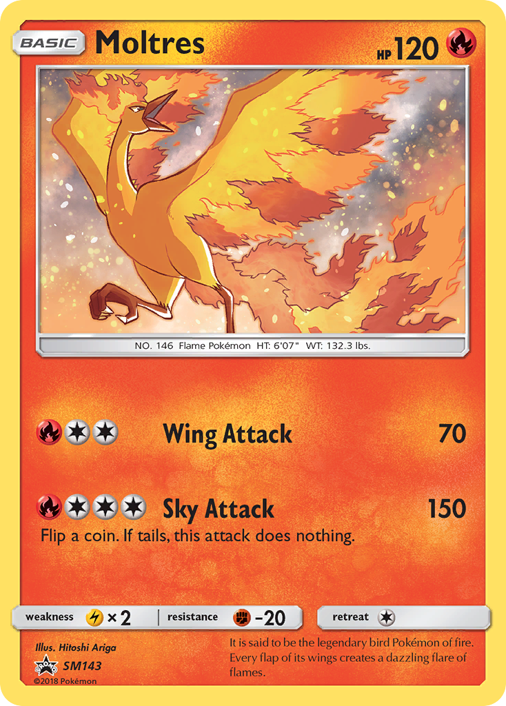 Moltres - SM143  - Holofoil SM Promos - Promo