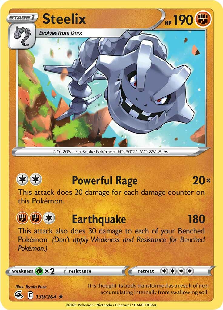 Steelix 139  - Holofoil SWSH08 Fusion Strike - Holo Rare