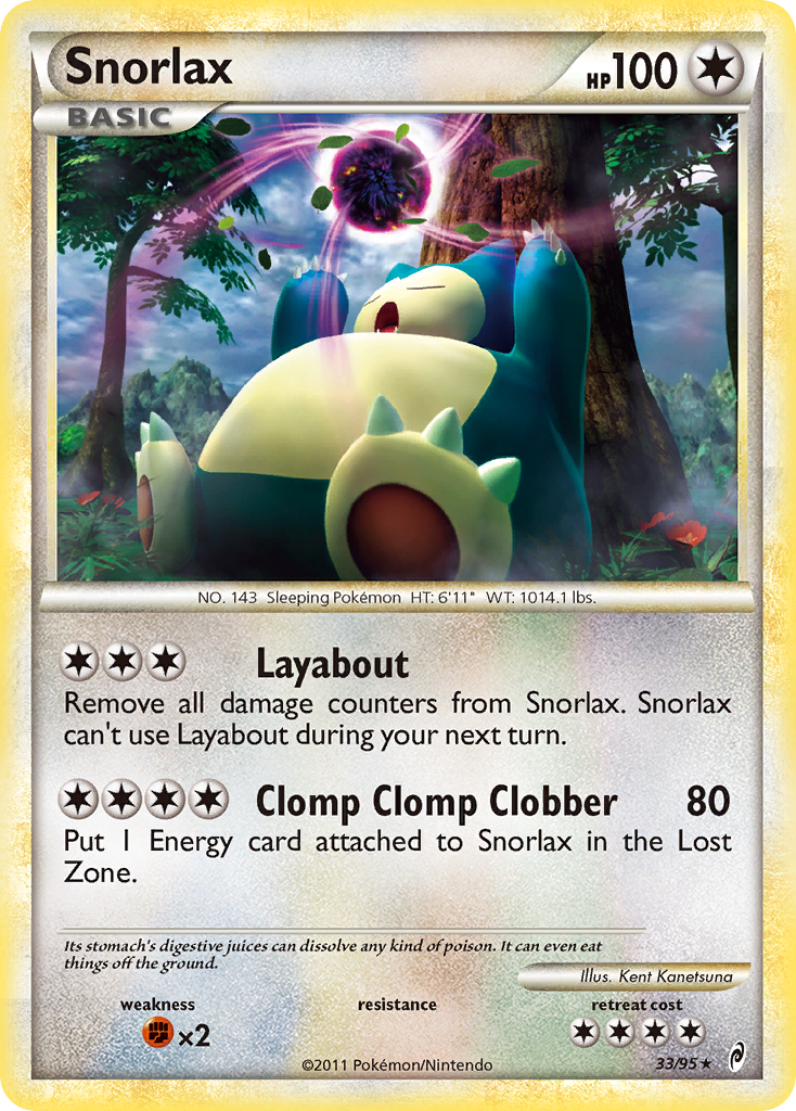 Snorlax 033  Call of Legends - Rare