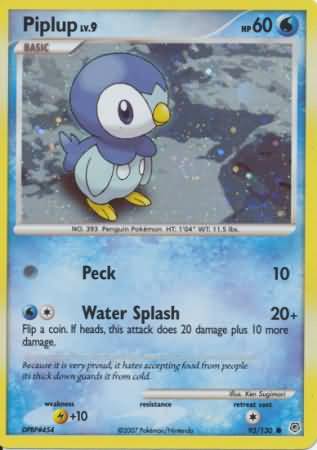 Piplup 093/130  - Holofoil Miscellaneous Cards & Products - Promo