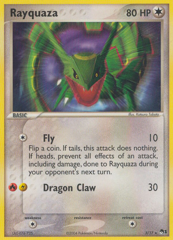 Rayquaza 003  POP Series 1 - Rare