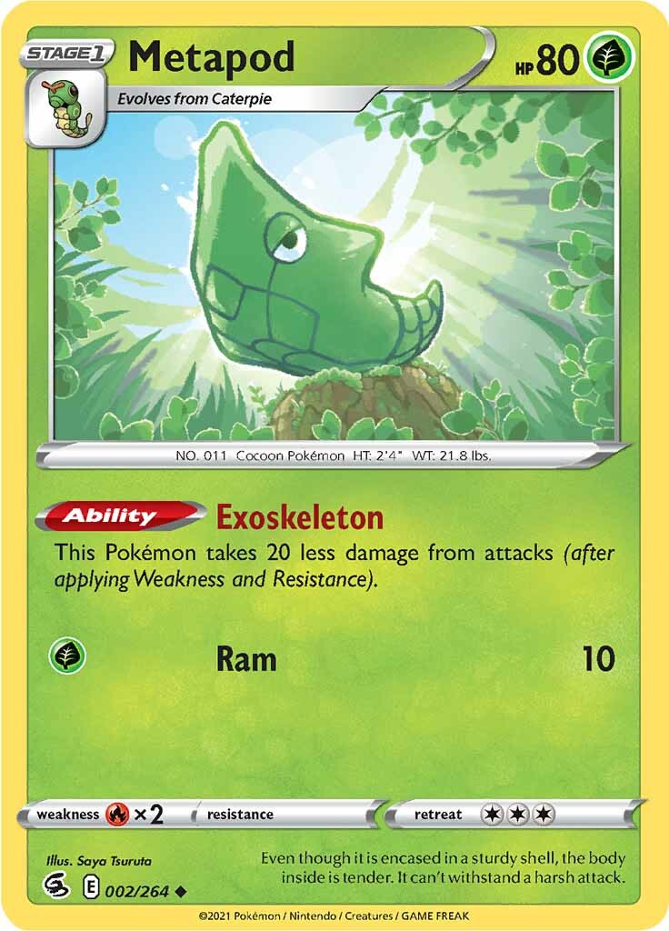 Metapod 002  SWSH08 Fusion Strike - Uncommon