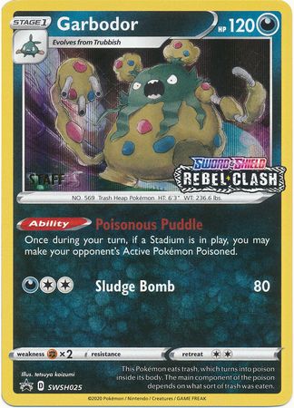 Garbodor - SWSH025 (Prerelease) [Staff]  - Holofoil SWSH Sword & Shield Promo Cards - Promo