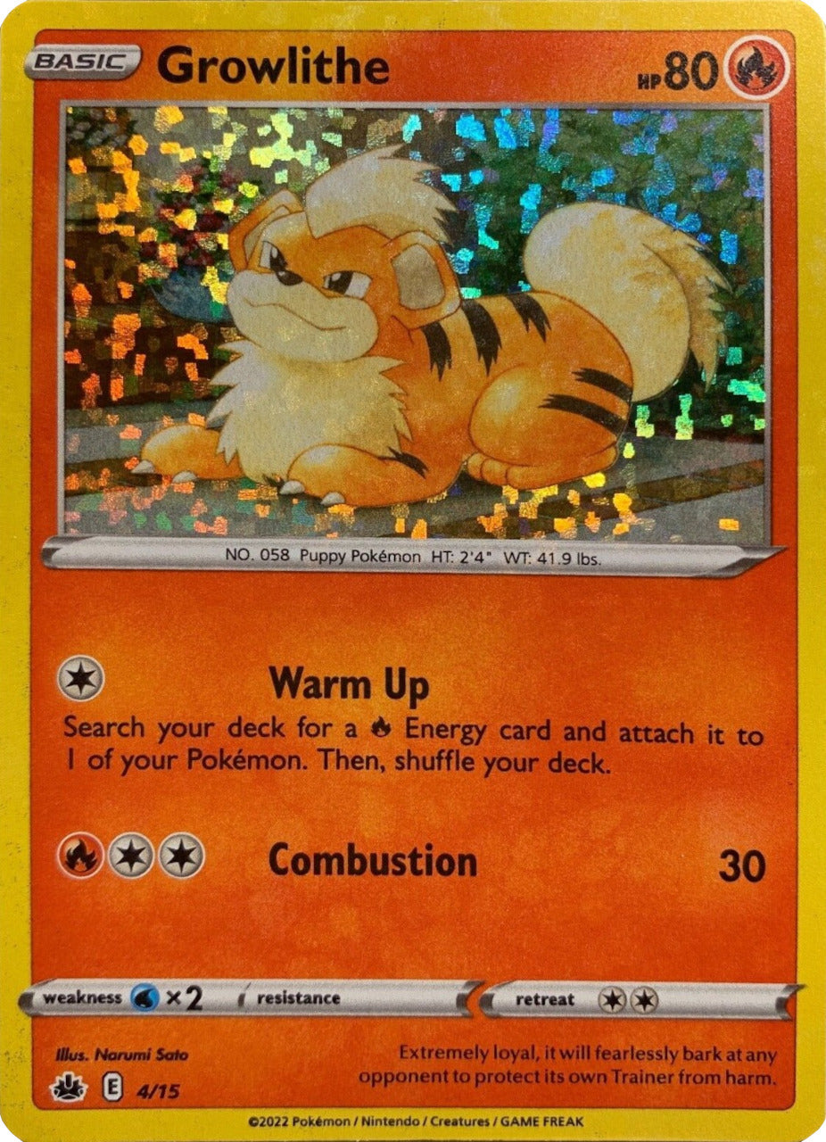 Growlithe 004/15  - Holofoil McDonalds Promos 2022 - Promo