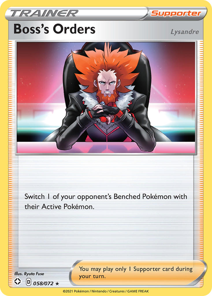 Boss's Orders 058  Shining Fates - Rare