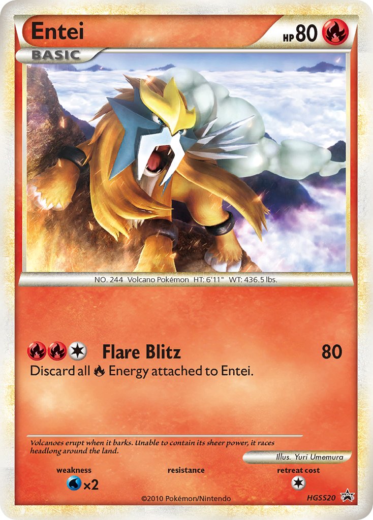 Entei - HGSS20  - Holofoil HGSS Promos - Promo