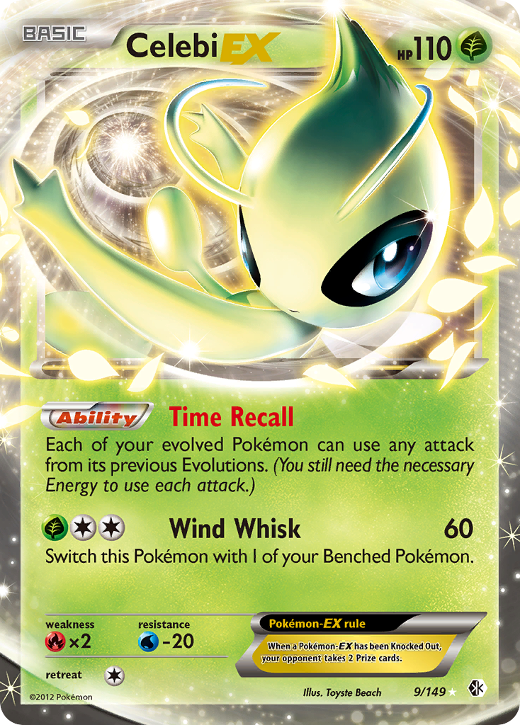 Celebi EX  - Holofoil Boundaries Crossed - Ultra Rare