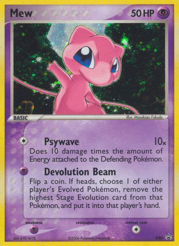Mew 040  - Holofoil Nintendo Promos - Promo