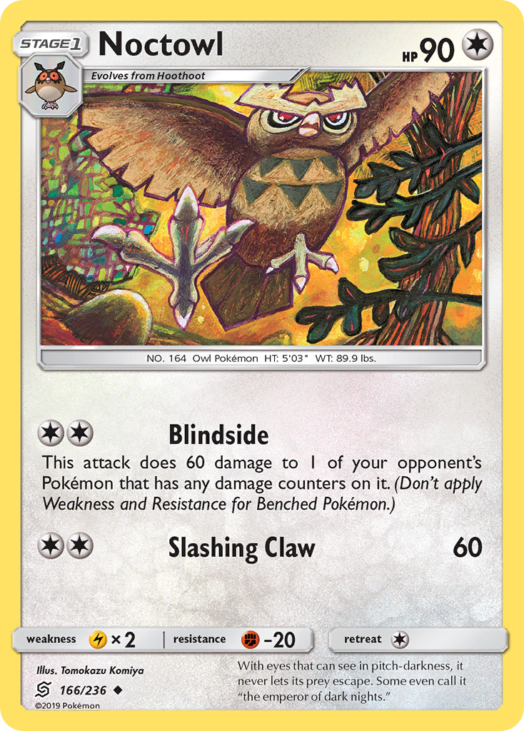 Noctowl 166  SM  Unified Minds - Uncommon