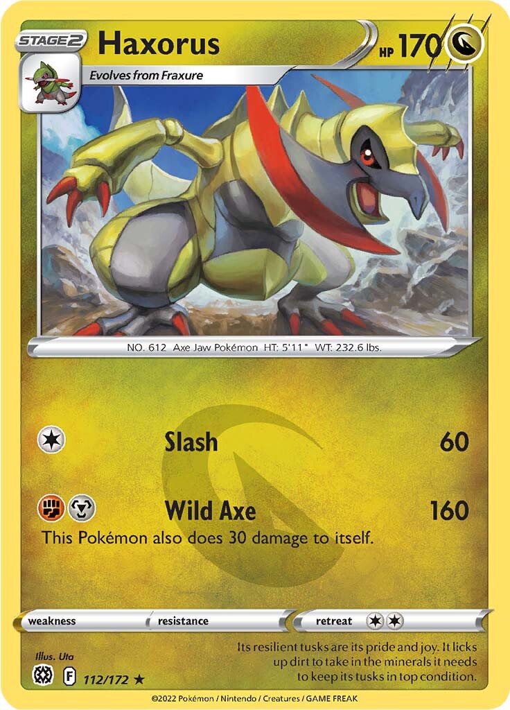 Haxorus 112  SWSH09 Brilliant Stars - Rare