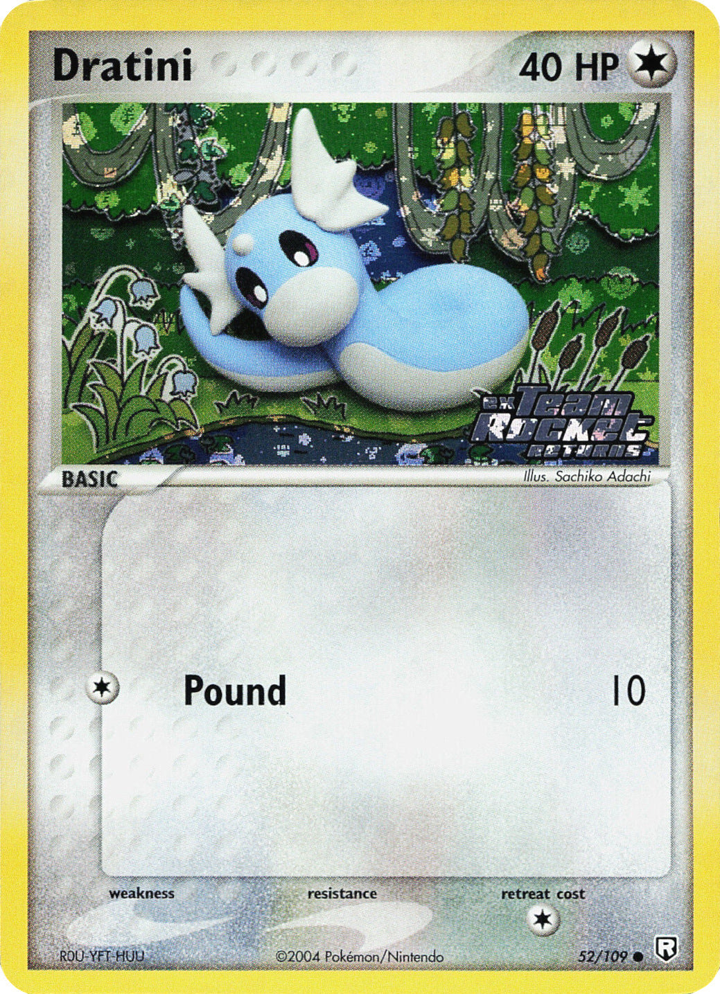 Dratini 052/109  - Reverse Holofoil Team Rocket Returns - Common