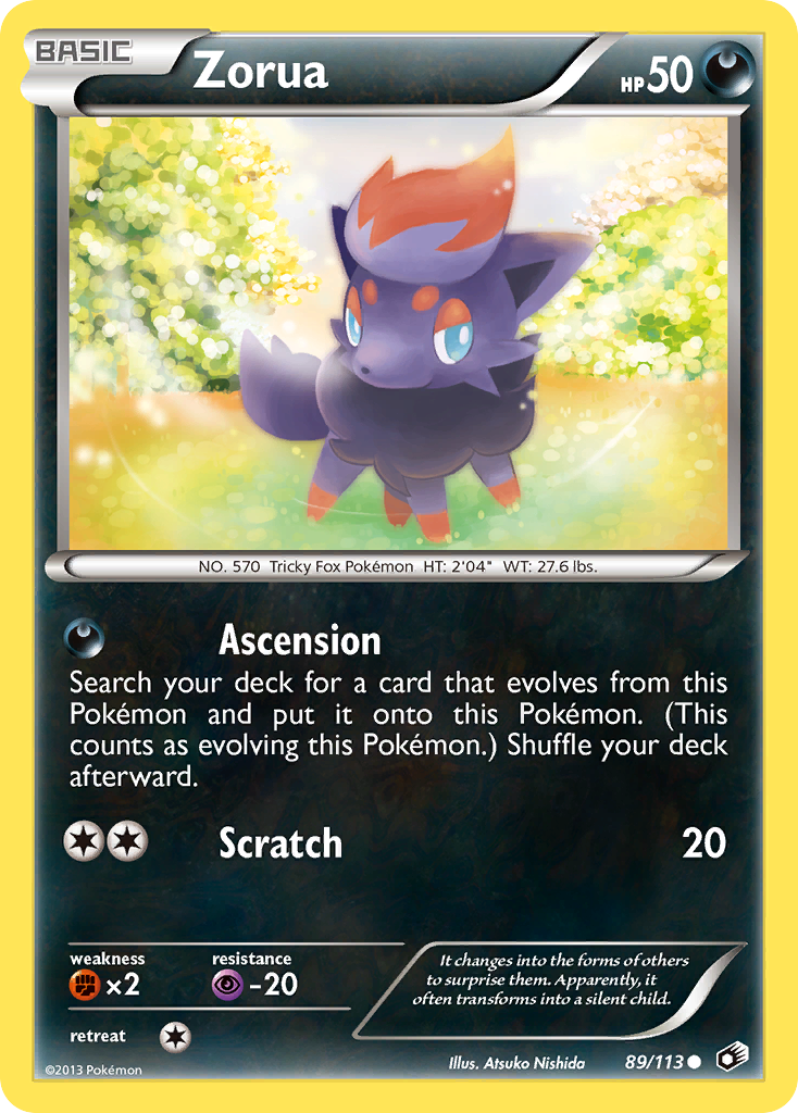 Zorua 089  Legendary Treasures - Common