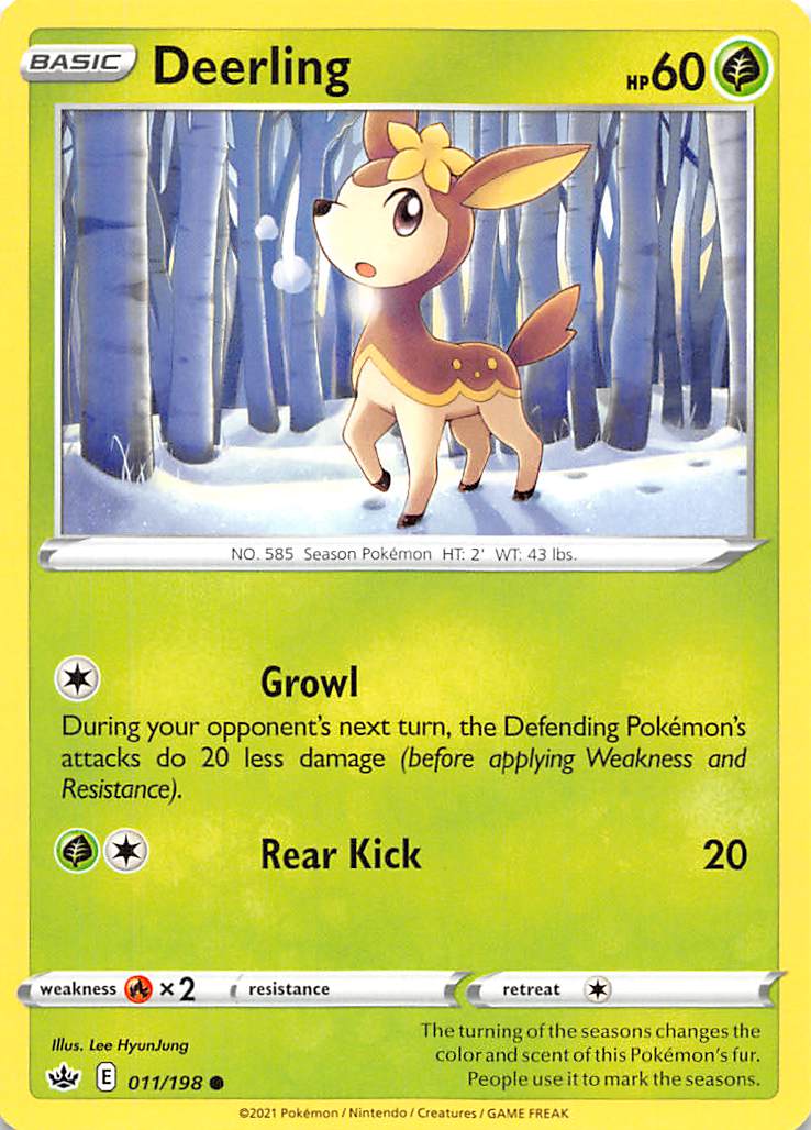 Deerling 011  SWSH06 Chilling Reign - Common
