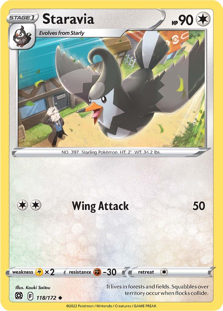 Staravia 118  SWSH09 Brilliant Stars - Uncommon