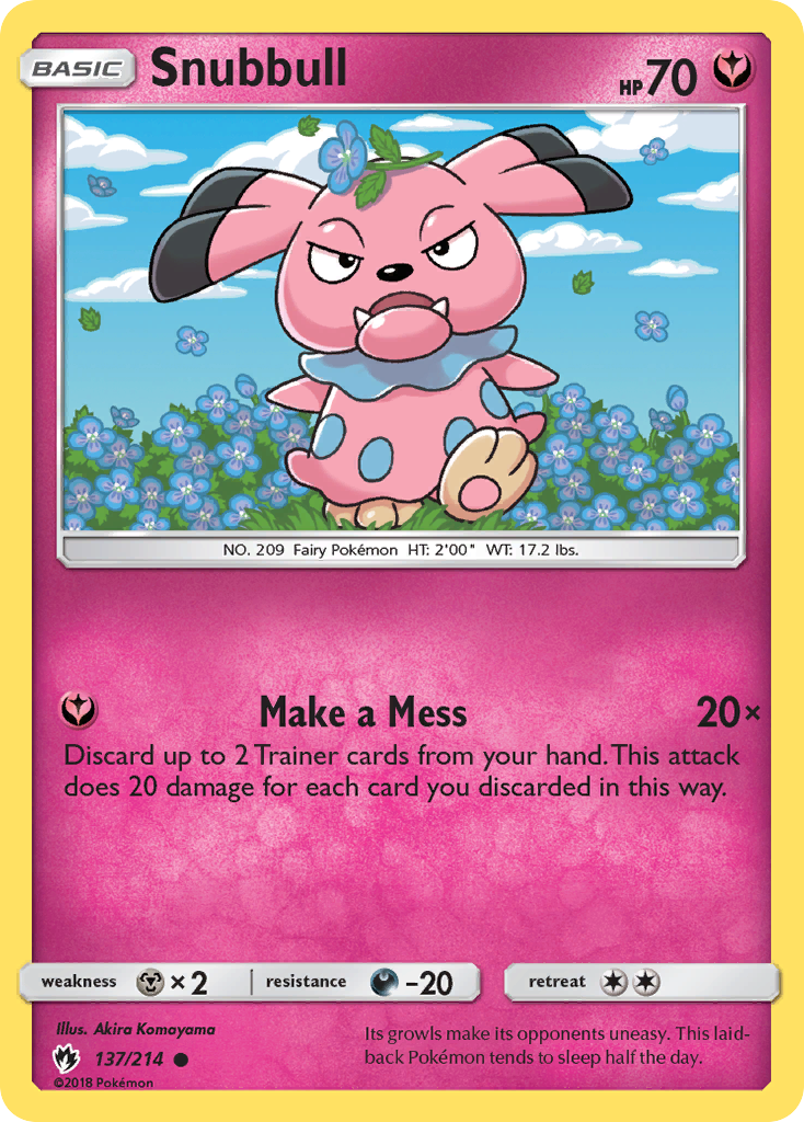 Snubbull 137  SM  Lost Thunder - Common