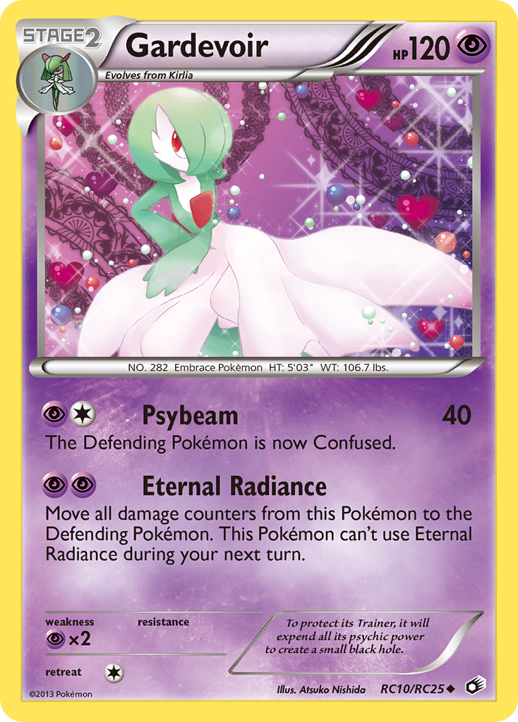 Gardevoir RC10  - Holofoil Legendary Treasures Radiant Collection - Uncommon