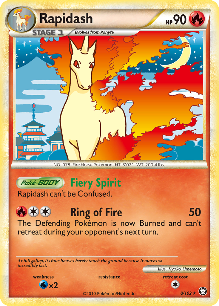 Rapidash  - Holofoil Triumphant - Holo Rare