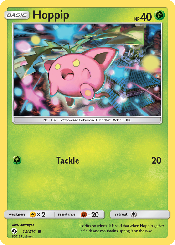 Hoppip (12) 012  SM  Lost Thunder - Common