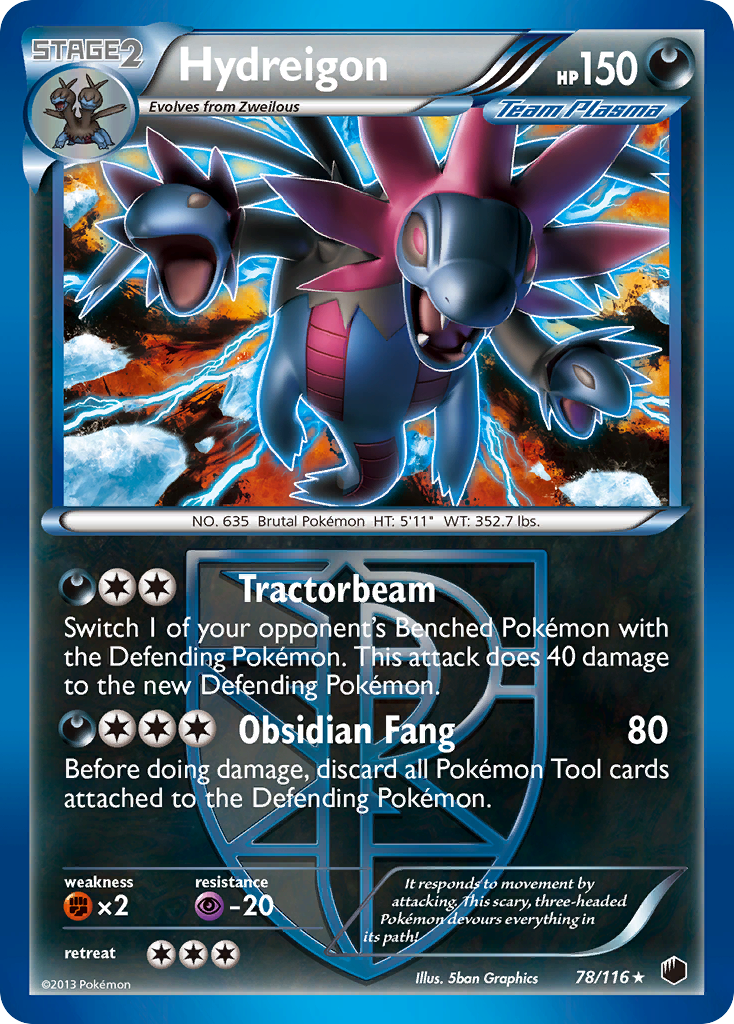 Hydreigon (Team Plasma)  - Holofoil Plasma Freeze - Holo Rare