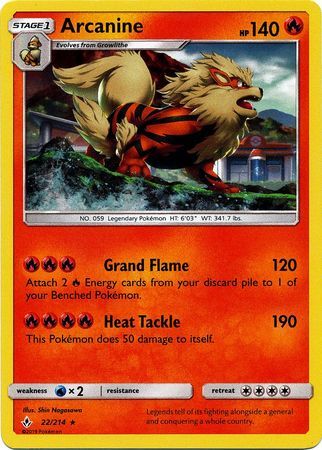 Arcanine 022/214  - Holofoil Blister Exclusives - Promo