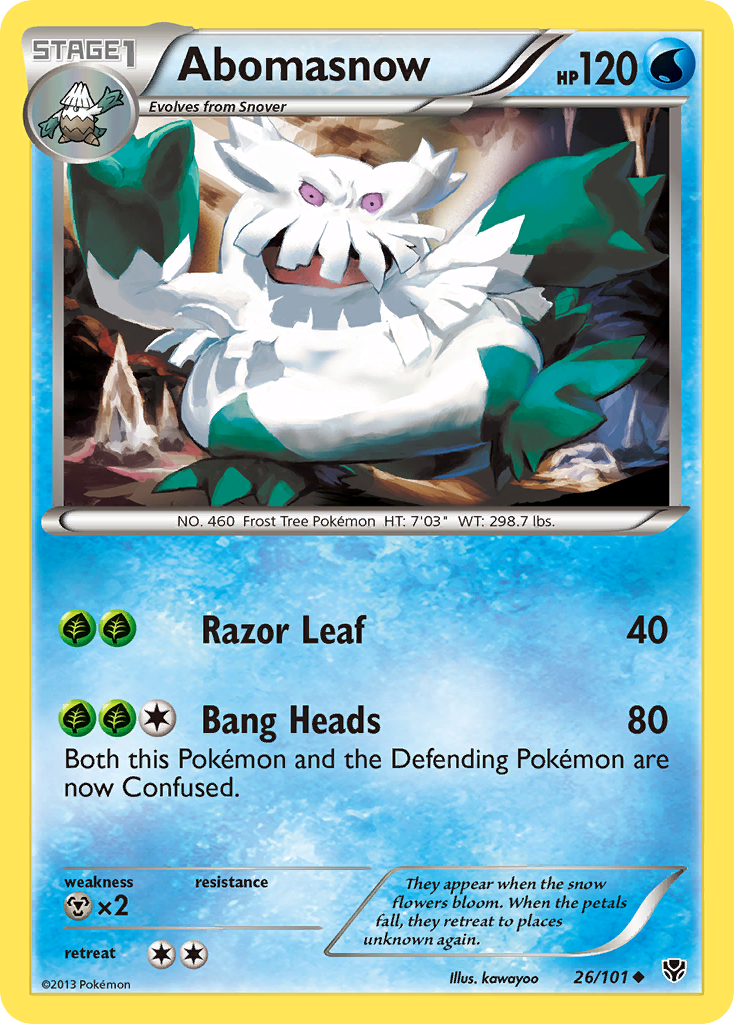 Abomasnow  Plasma Blast - Uncommon