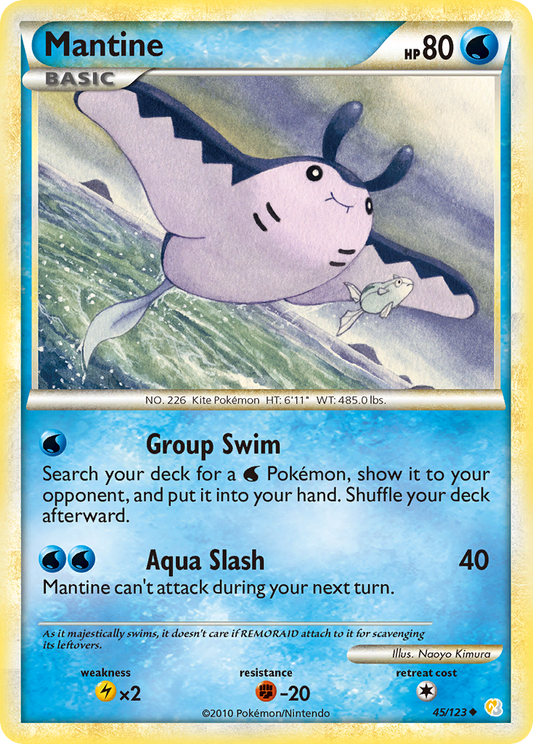 Mantine 045  HeartGold SoulSilver - Uncommon