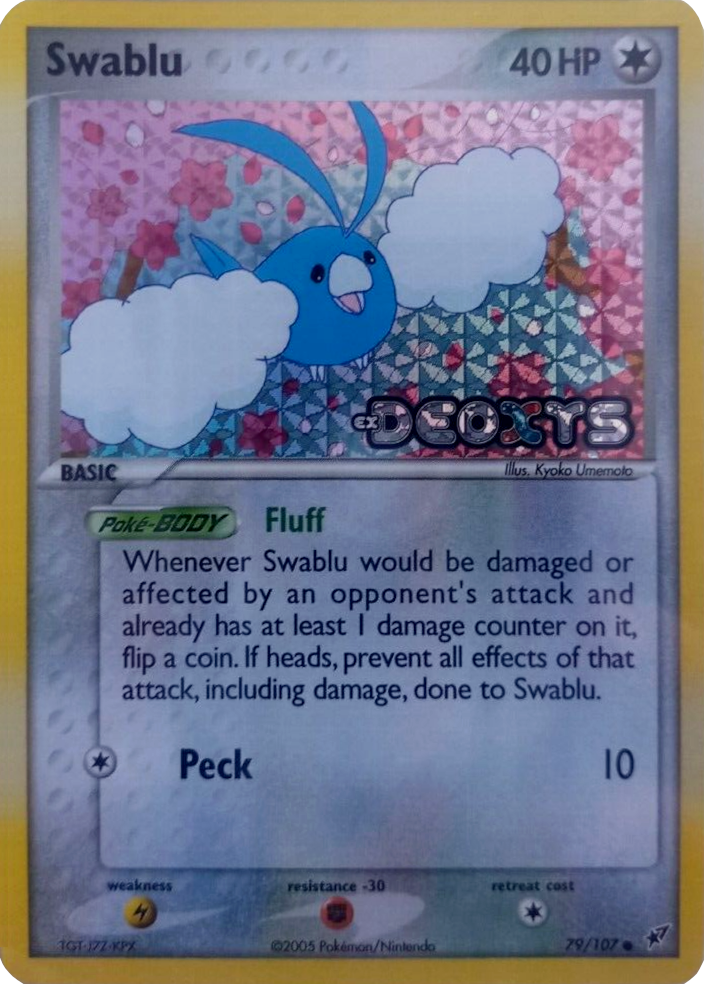 Swablu 079  - Reverse Holofoil Deoxys - Common