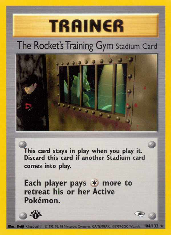 The Rocket's Training Gym 104  - 1st Edition Gym Heroes - Rare