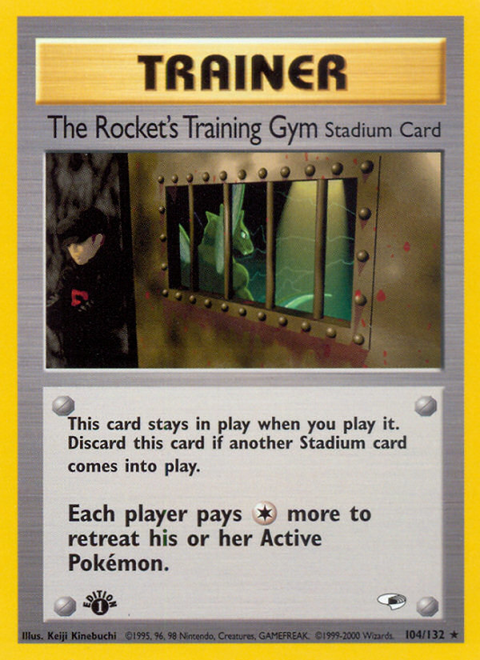 The Rocket's Training Gym 104  - 1st Edition Gym Heroes - Rare