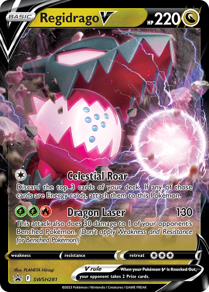 Regidrago V - SWSH281  - Holofoil Jumbo Cards - Promo