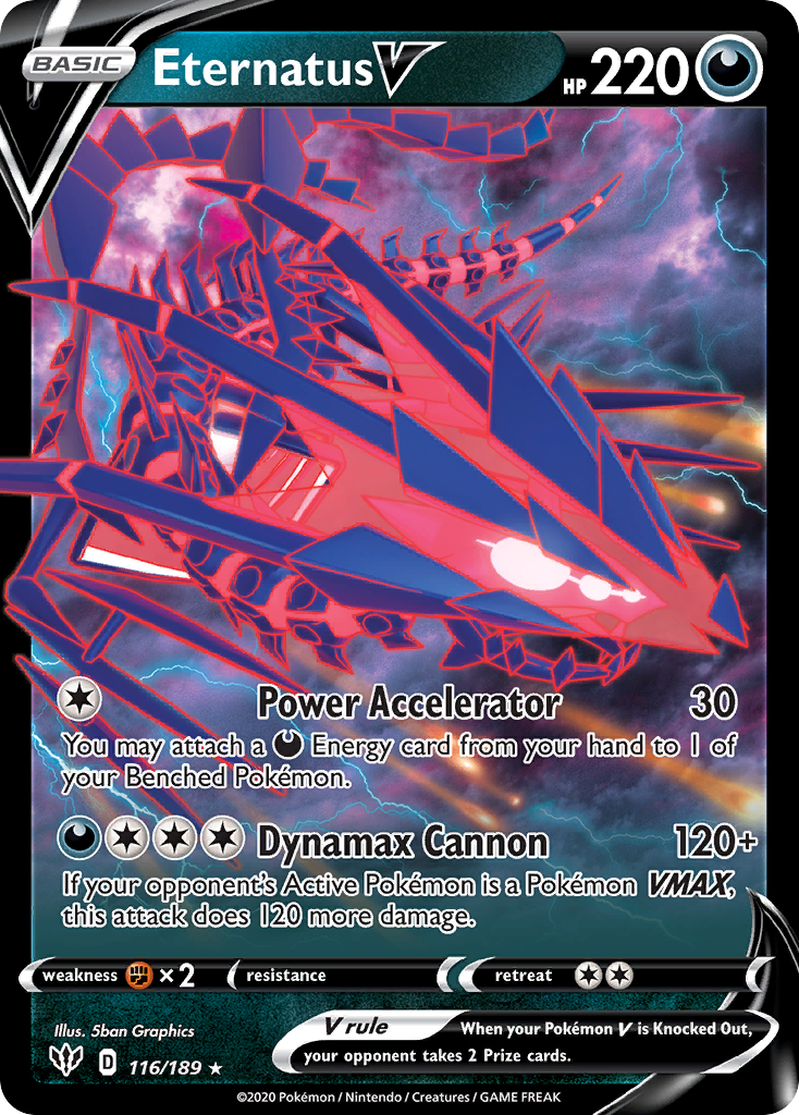 Eternatus V - 116/189/189  - Holofoil Jumbo Cards - Promo