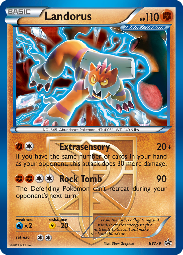 Landorus (Team Plasma) - BW79  - Holofoil Black and White Promos - Promo