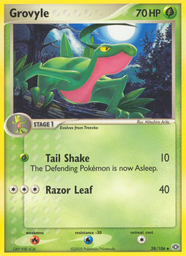 Grovyle  Emerald - Uncommon