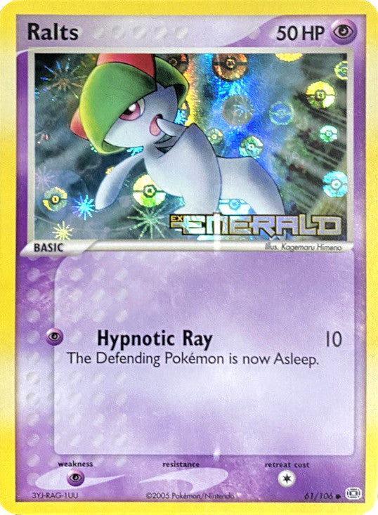 Ralts  - Reverse Holofoil Emerald - Common