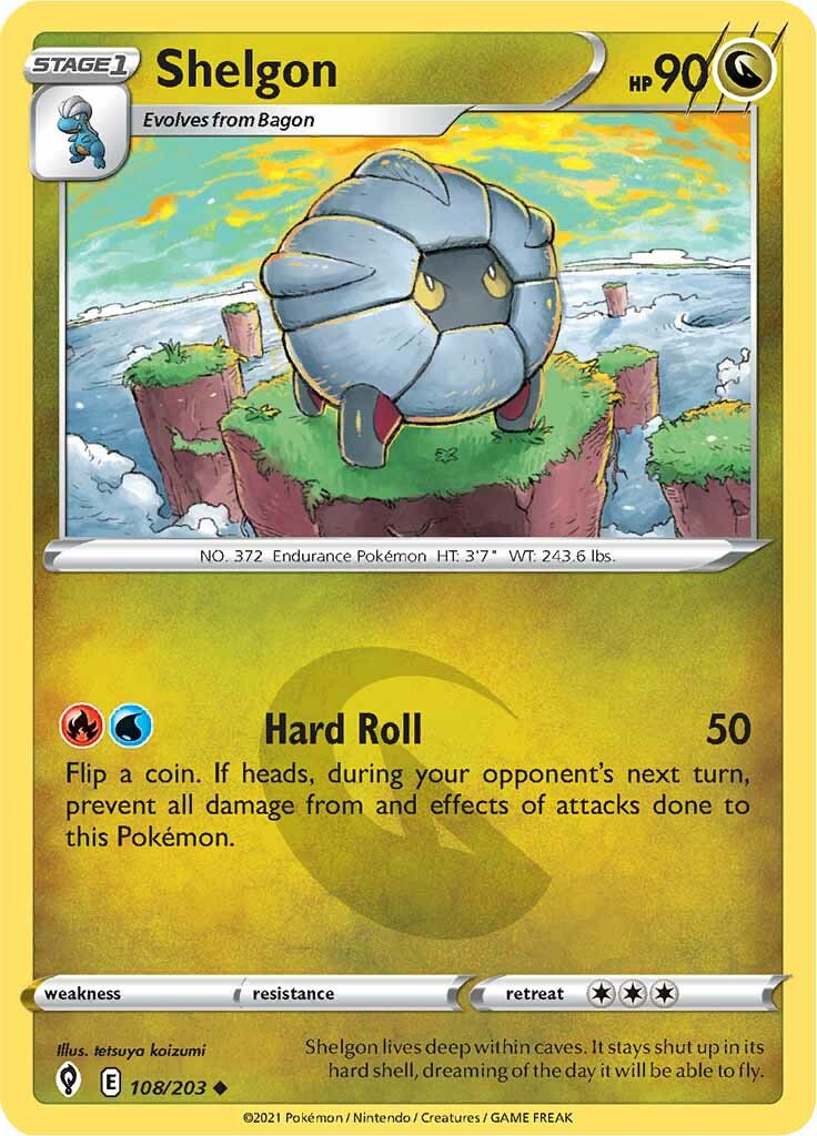 Shelgon 108  SWSH07 Evolving Skies - Uncommon